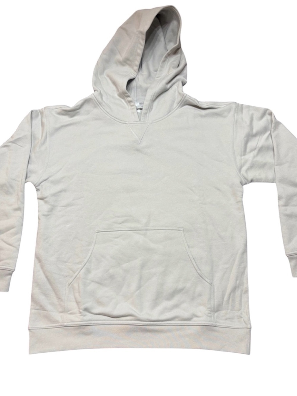 Lululemon All Yours Hoodie Terry Vapor Off-White Oversized Pullover Size 12 NWT